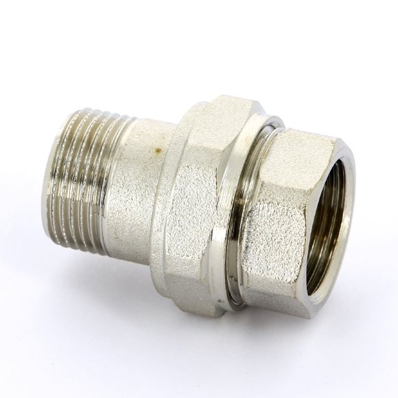 Разъемное соединение НВ никелированное с прокладкой O-ring UNI-FITT 3/4" прямое Разъемное соединение НВ никелированное с прокладкой O-ring UNI-FITT 3/4" прямое